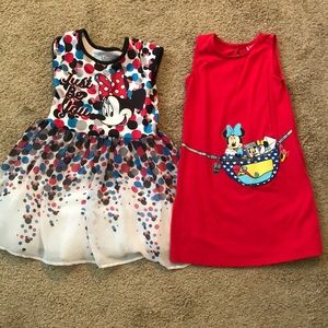 2 Disney Minnie Mouse dresses sz 7/8